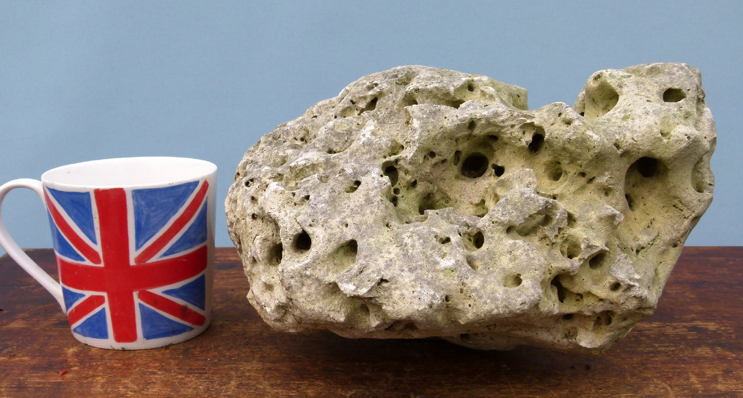 Water Worn Limestone Bonsai Planting Rock, Bonsai Landscape - Saikei