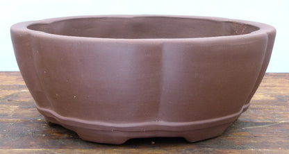 Round Deep Unglazed Bonsai Pot 15" - SECOND