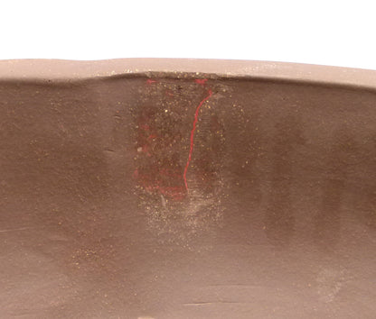 Round Deep Unglazed Bonsai Pot 15" - SECOND