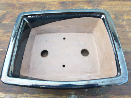 Blue Glazed Bonsai Pot 10"- SECOND QUALITY
