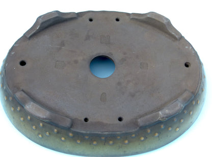 EXCEPTIONAL Oval Glazed Bonsai Pot by Master Zhu - 16" Oval