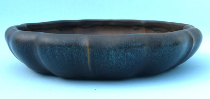 EXCEPTIONAL Round Glazed Bonsai Pot by Master Zhu - 12"