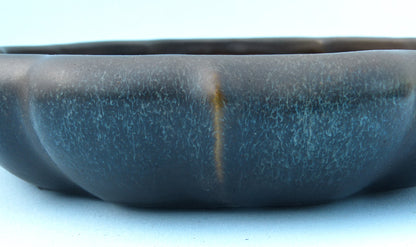 EXCEPTIONAL Round Glazed Bonsai Pot by Master Zhu 