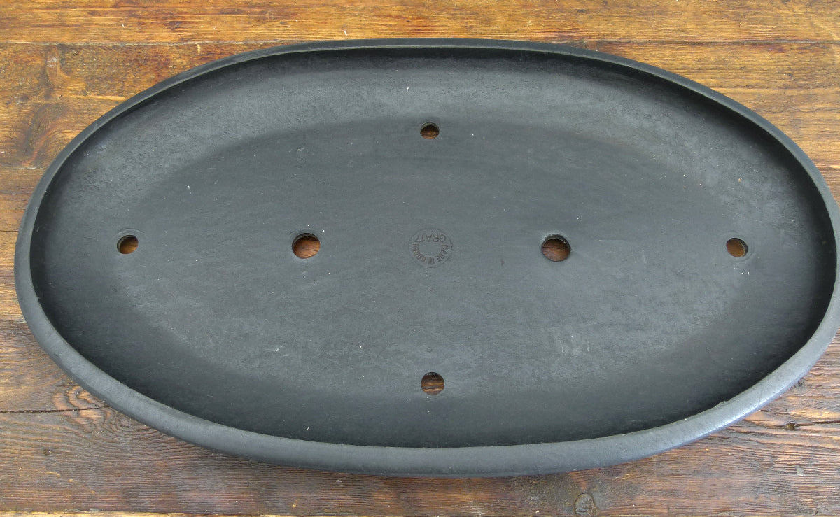 Mica Heavy Plastic Bonsai Pot - Shallow Oval