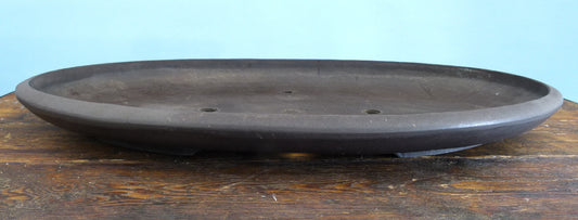 Mica Heavy Plastic Bonsai Pot - Shallow Oval 22" Previously Used