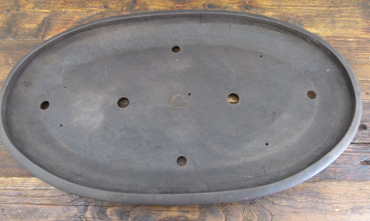 Mica Heavy Plastic Bonsai Pot - Shallow Oval Previously Used
