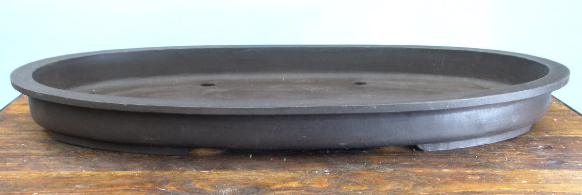 Mica Heavy Plastic Bonsai Pot - Shallow Oval 28"