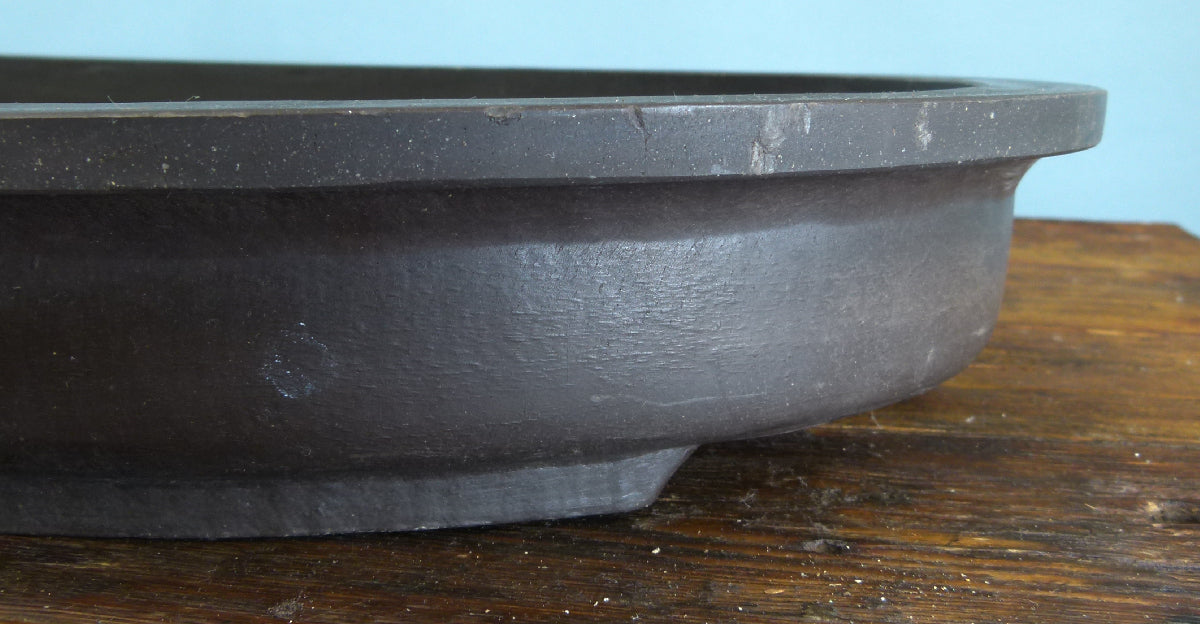 Mica Heavy Plastic Bonsai Pot - Shallow Oval 28"