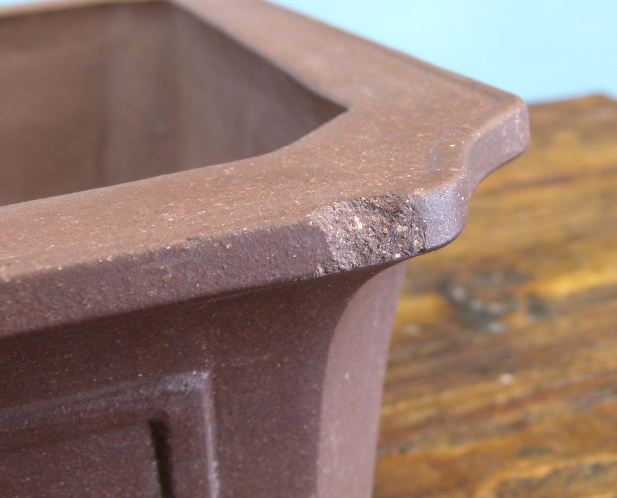 Rectangular Unglazed Bonsai Pot 14" - Used