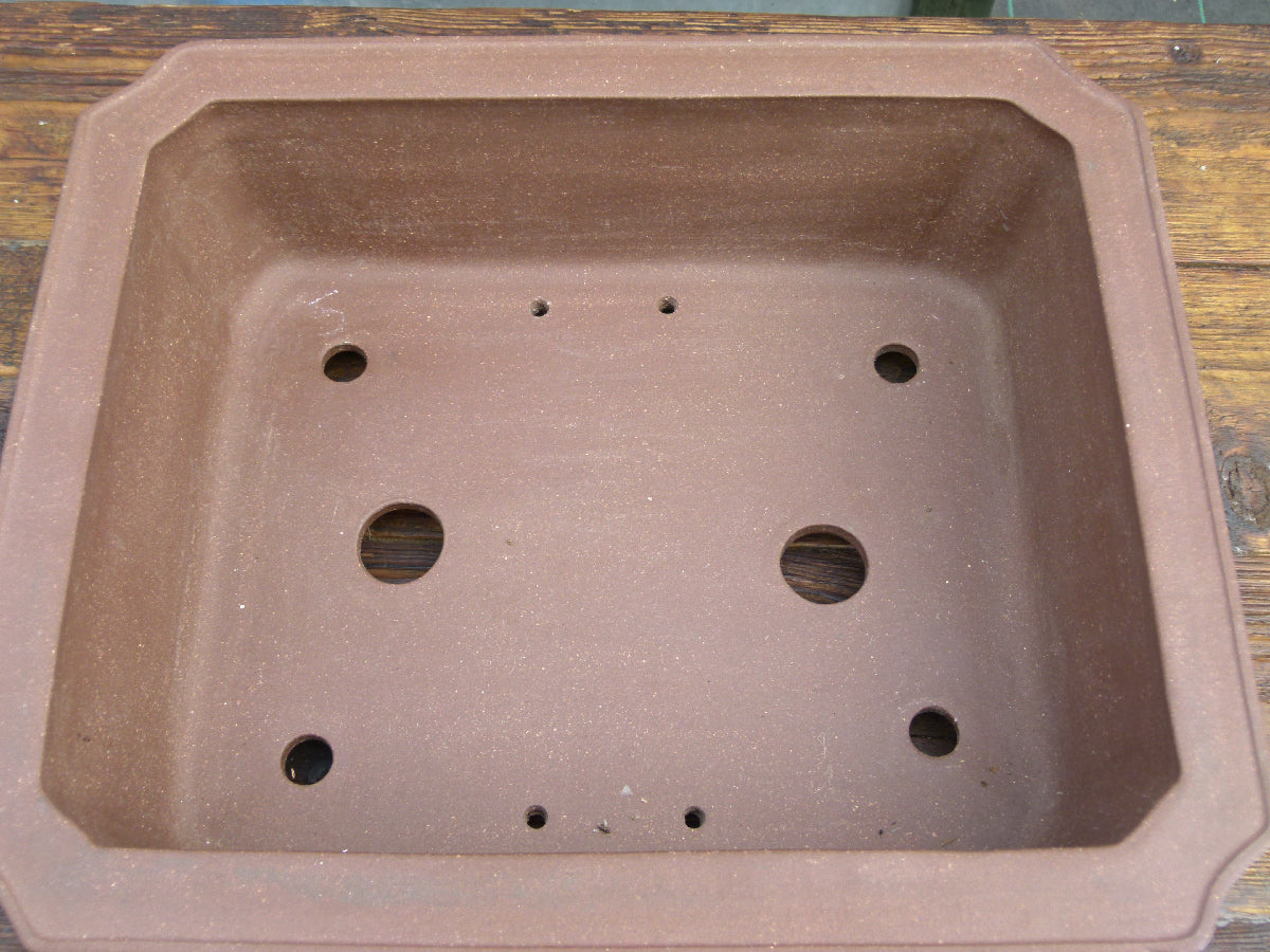 Rectangular Unglazed Bonsai Pot 14" - Used