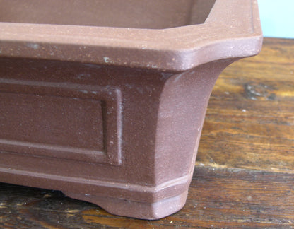 Rectangular Unglazed Bonsai Pot 14" - Used