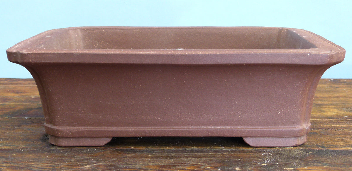 Rectangular Unglazed Bonsai Pot 12" - Used