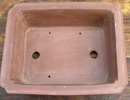 Rectangular Unglazed Bonsai Pot 12" - Used