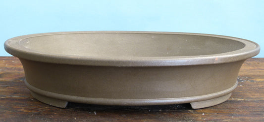 Oval Unglazed Bonsai Pot 16" - Used