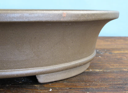 Oval Unglazed Bonsai Pot 16" - Used