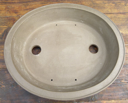 Oval Unglazed Bonsai Pot 16" - Used
