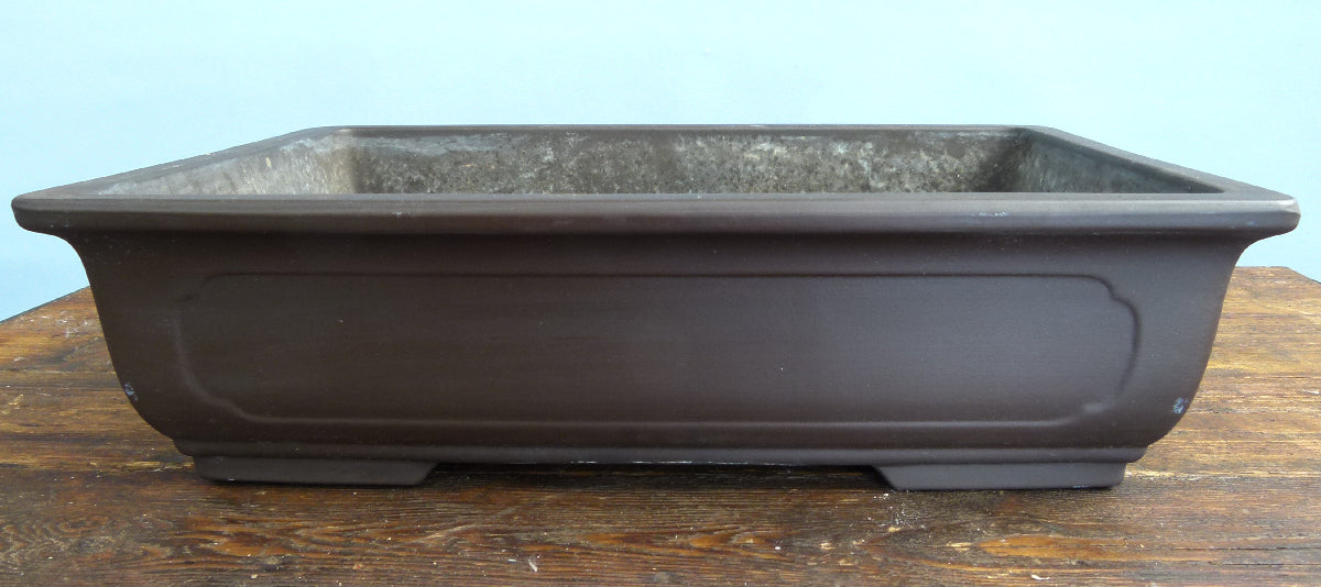 Rectangular Unglazed Bonsai Pot 16" - Used