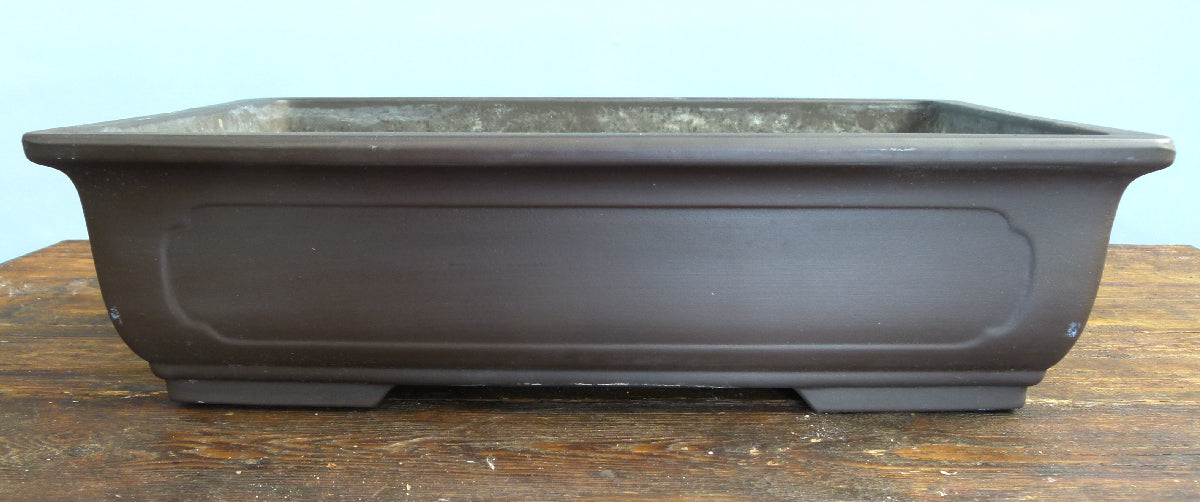 Rectangular Unglazed Bonsai Pot 16" - Used