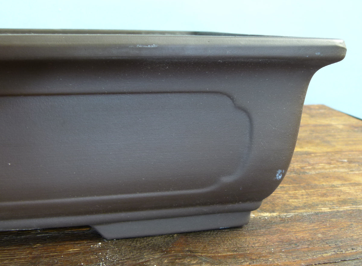 Rectangular Unglazed Bonsai Pot 16" - Used