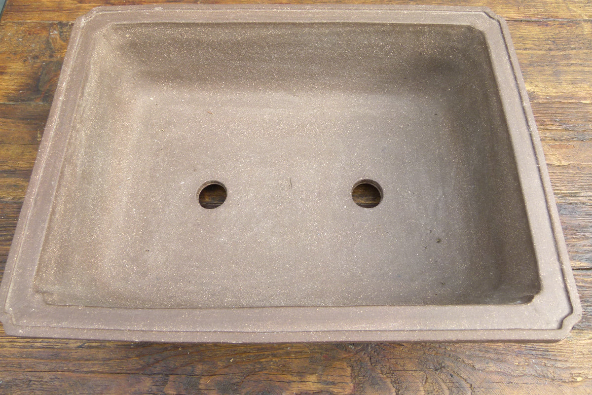 Bonsai Basics Rectangular Unglazed Bonsai Pot 16"