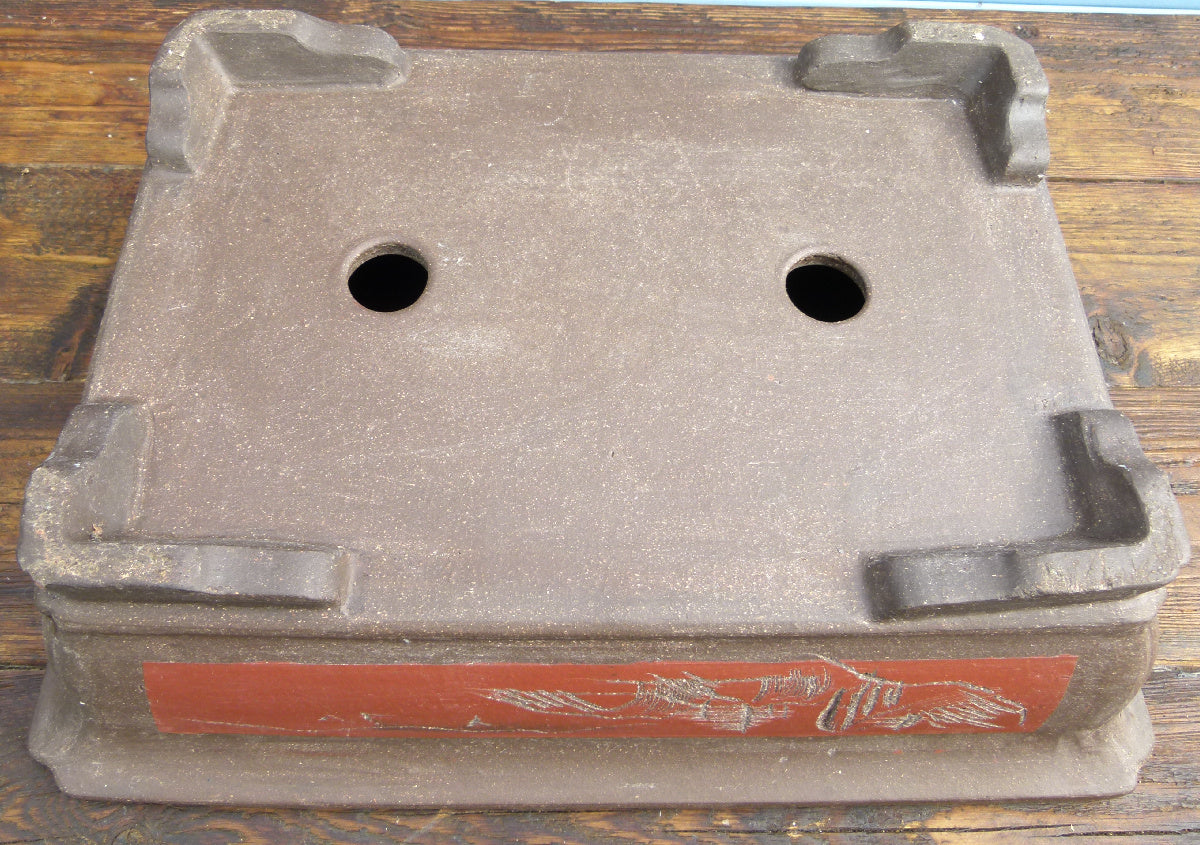 Bonsai Basics Rectangular Unglazed Bonsai Pot 16"