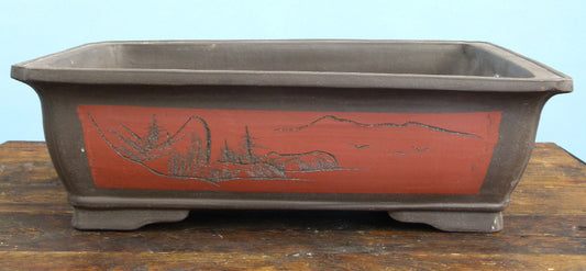 Bonsai Basics Rectangular Unglazed Bonsai Pot 20"