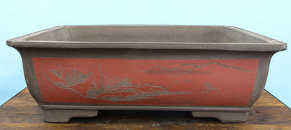 Bonsai Basics Rectangular Unglazed Bonsai Pot 24"