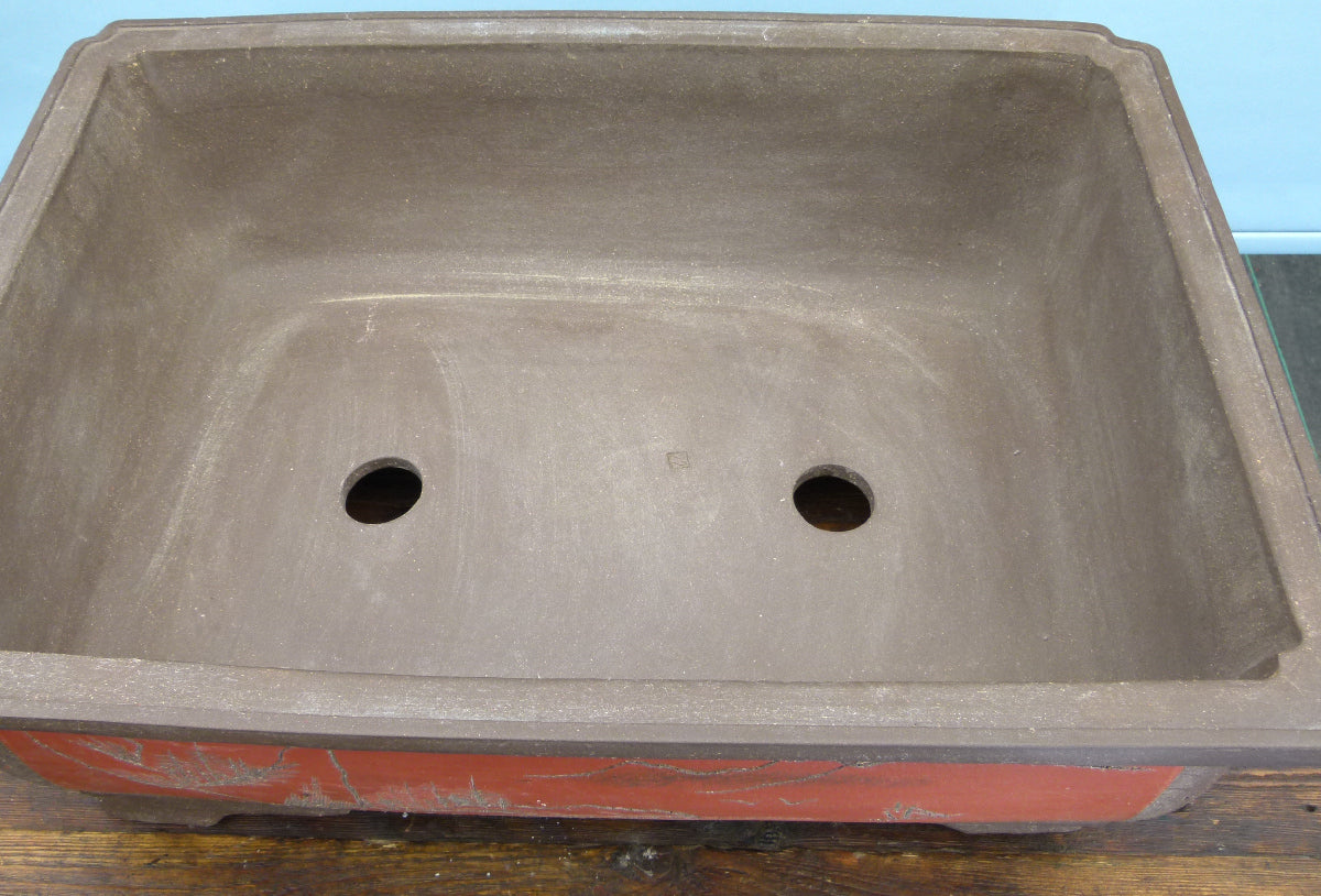 Bonsai Basics Rectangular Unglazed Bonsai Pot 24"