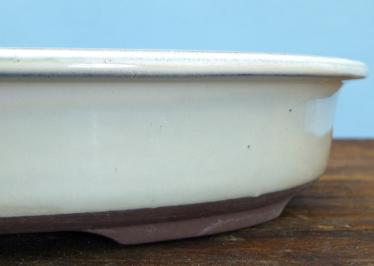 Japanese Shallow Oval Unglazed Bonsai Pot 16" - USED