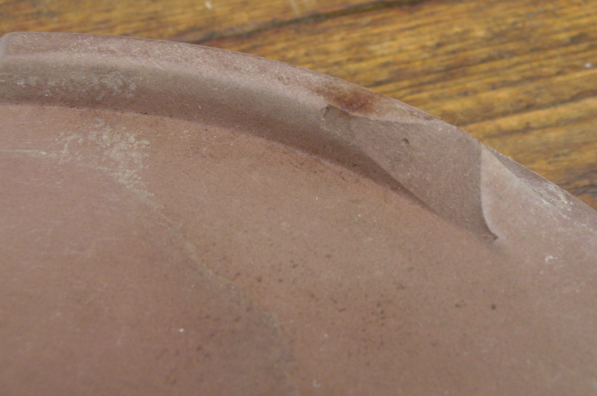 Japanese Shallow Oval Unglazed Bonsai Pot 16" - USED