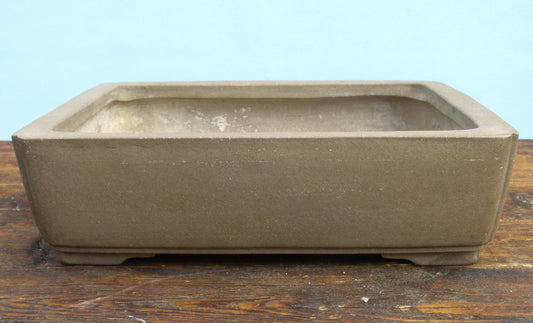 Rectangular Unglazed Bonsai Pot 12" - Used