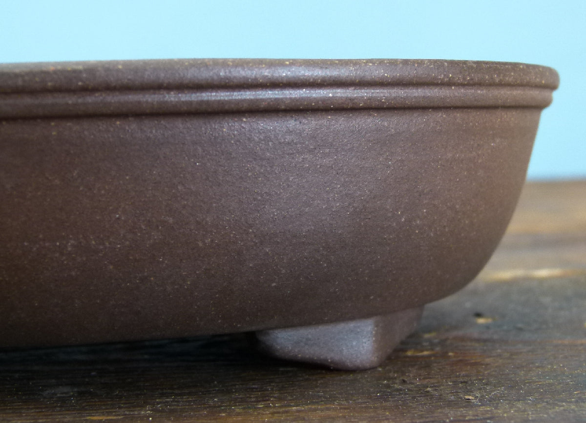 High Quality Oval Shohin Unglazed Bonsai Pot - Used