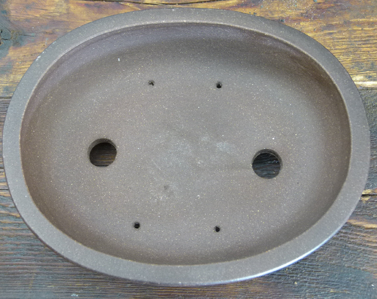 High Quality Oval Shohin Unglazed Bonsai Pot - Used