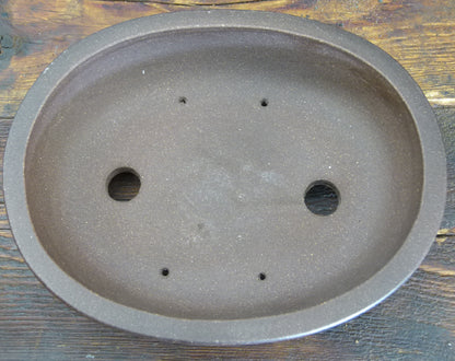 High Quality Oval Shohin Unglazed Bonsai Pot - Used