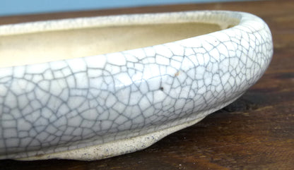 Oval Glazed Bonsai Pot 9" - Used
