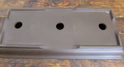 Japanese Unglazed Shallow Rectangular Bonsai Pot 15"- Used