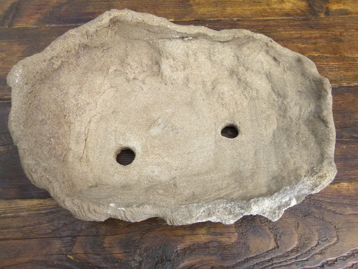 Informal Unglazed Bonsai Pot - Kurama Pot 12" - Used
