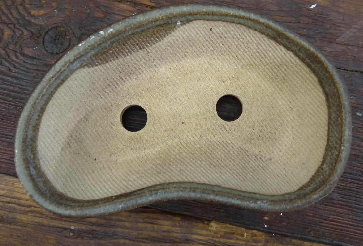 Informal Glazed Bonsai Accent Pots x 3 - Used