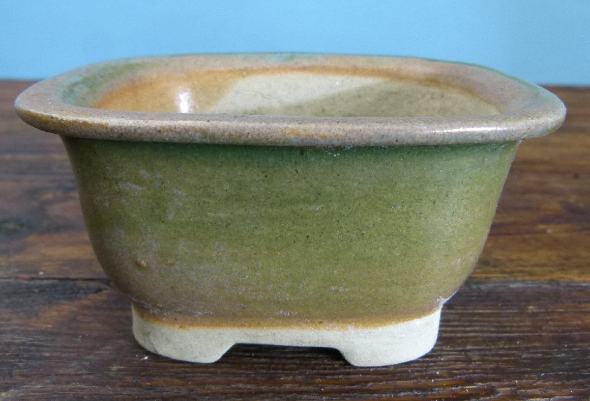 Glazed Bonsai Pots x 3 - Used