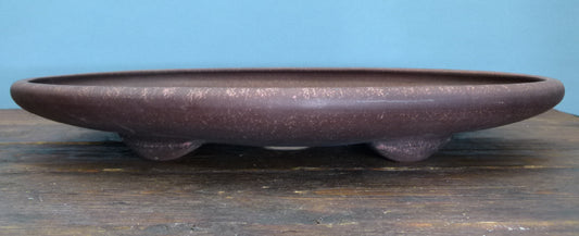 Shallow Oval Glazed Bonsai Pot 16" - Clearance