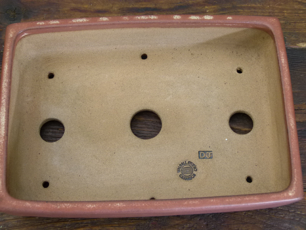 Rectangular Glazed Bonsai Pot by Walsall Studios - USED
