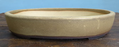Oval Glazed Bonsai Pot by Walsall Studios - 12" Used
