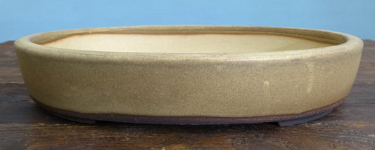 Oval Glazed Bonsai Pot by Walsall Studios - 12" Used