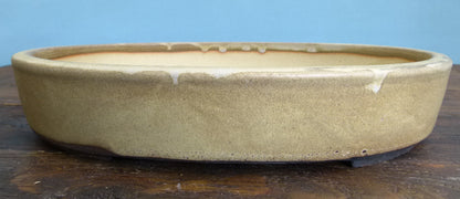 Oval Glazed Bonsai Pot by Walsall Studios - 12" Used