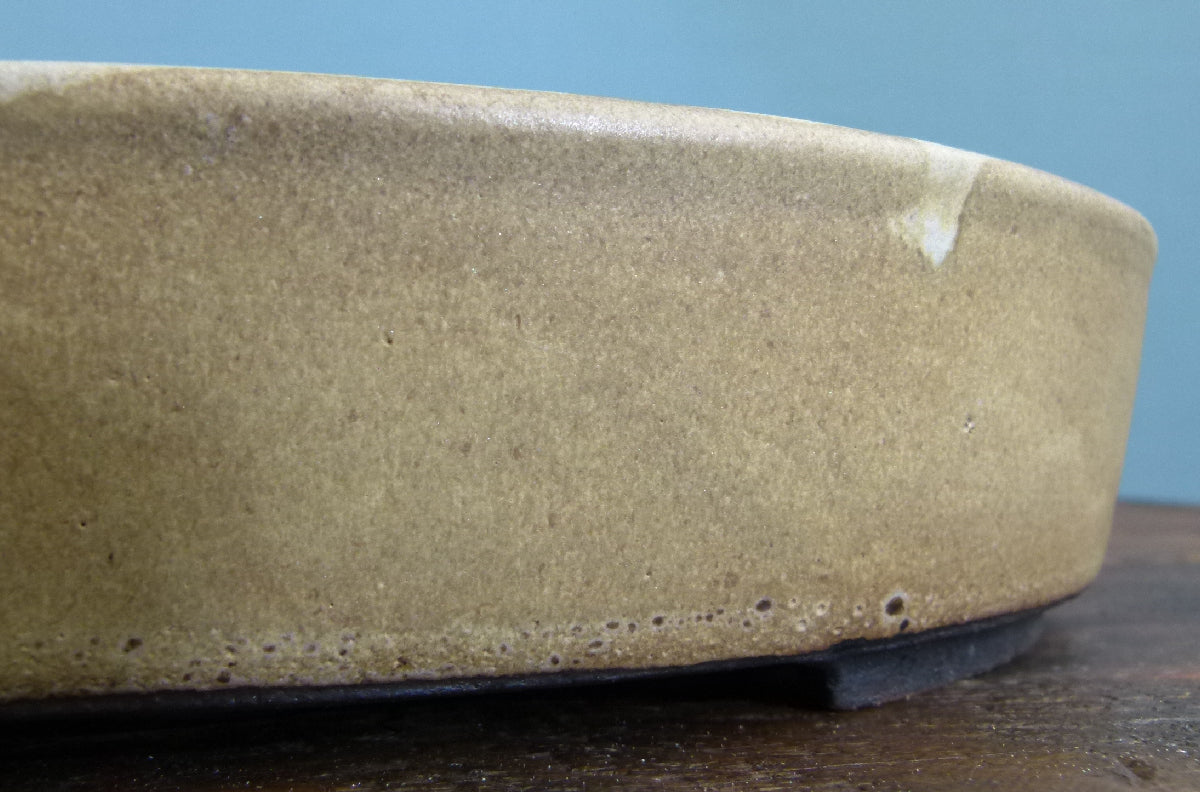 Oval Glazed Bonsai Pot by Walsall Studios - 12" Used