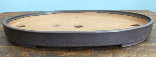 Oval Glazed Bonsai Pot by Walsall Studios - 16" Used