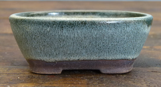 Oval Glazed Bonsai Pot by Walsall Studios - Used