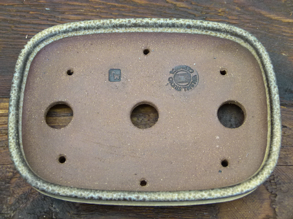 Rectangular Glazed Bonsai Pot by Walsall Studios - Used