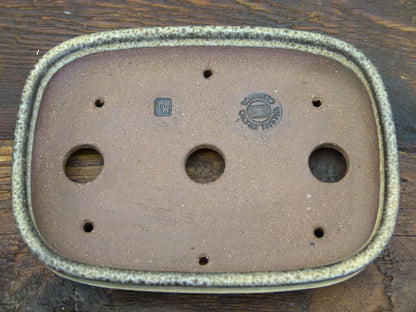 Rectangular Glazed Bonsai Pot by Walsall Studios - Used