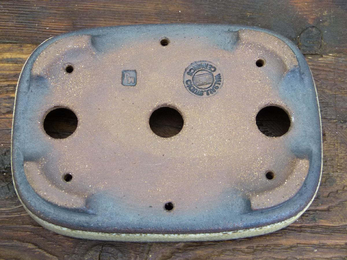 Rectangular Glazed Bonsai Pot by Walsall Studios - Used